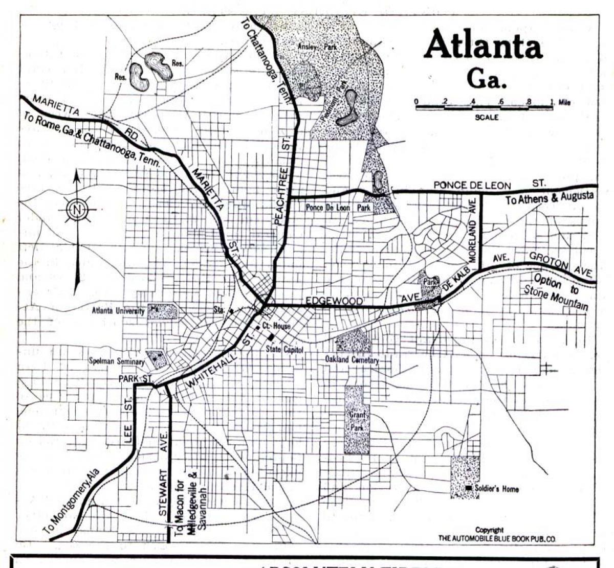 ramani ya Atlanta Georgia